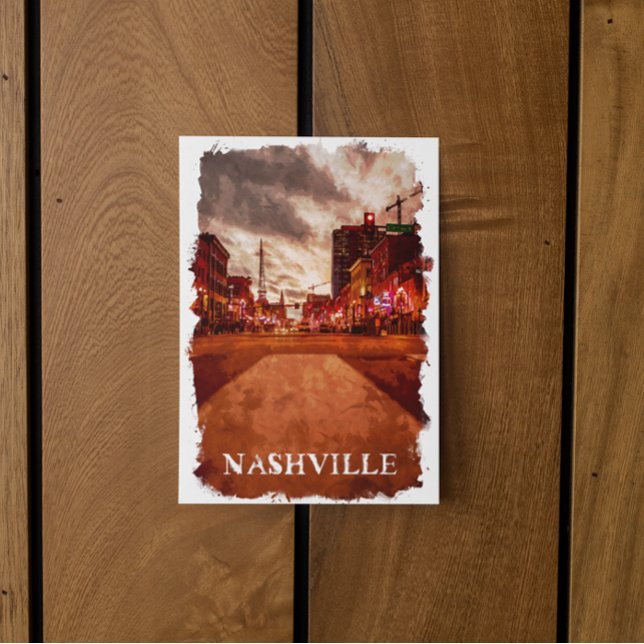 Carte Postale Vue de la ville de Nashville Tennessee (nashville Nashville Tennessee City postcard)
