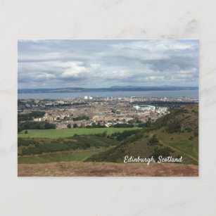 Carte Postale Vue de la ville d'Édimbourg depuis Arthur's Seat