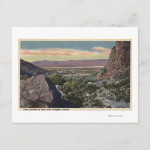 Carte Postale Vue de la ville depuis le canyon de Tahquitz