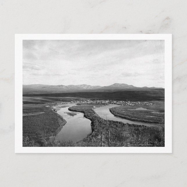 Carte Postale Vue de la ville d'Iditarod, Alaska Photographie (Devant)