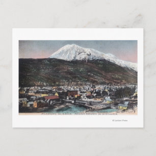 Carte Postale Vue de la ville et du mont DeweySkagway, AK