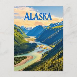 Carte Postale vue de l'alaska