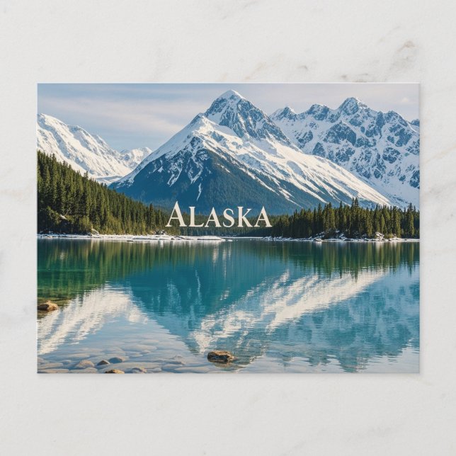 Carte Postale vue de l'alaska (Devant)