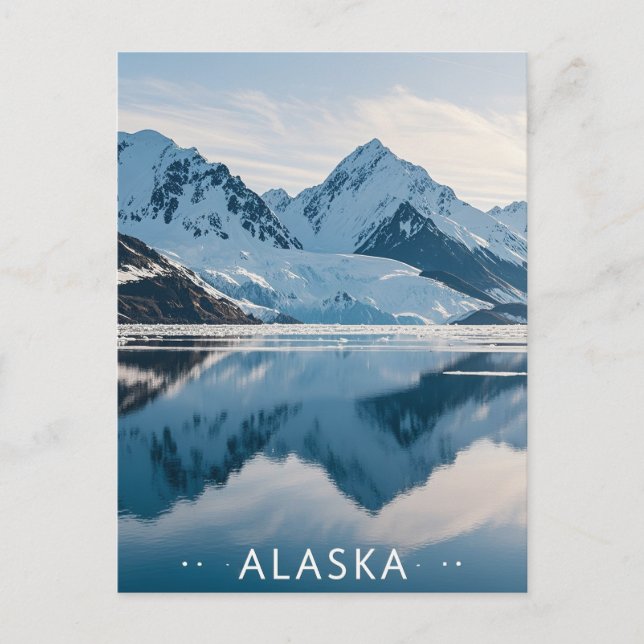 Carte Postale vue de l'alaska (Devant)