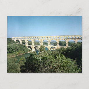 Carte Postale Vue de l'aqueduc romain, construit vers 19 av. J.-