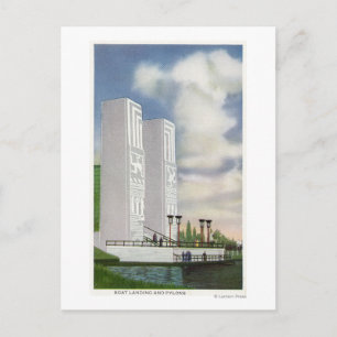 Carte Postale Vue de l'atterrissage et des pylônes