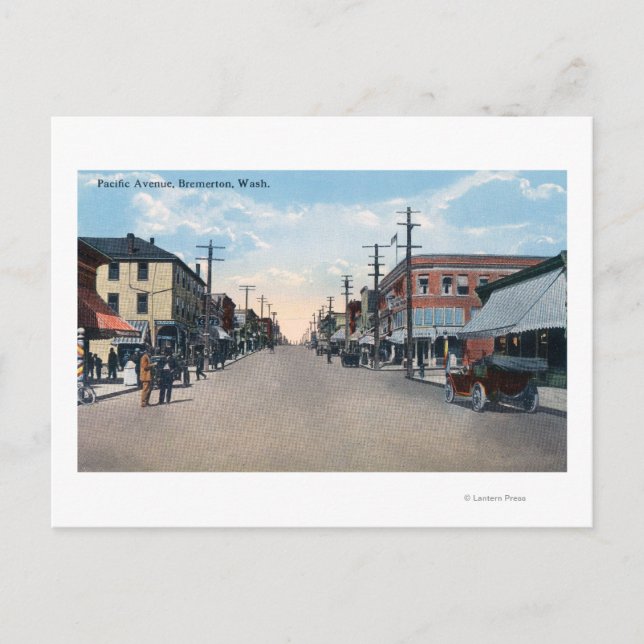 Carte Postale Vue de l'avenue Pacifique (Devant)