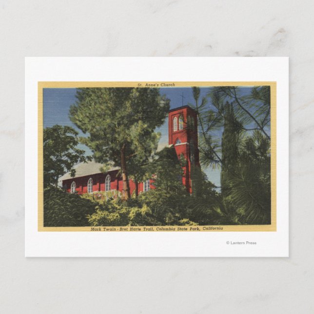 Carte Postale Vue de l'église Sainte-Anne (1856) (Devant)