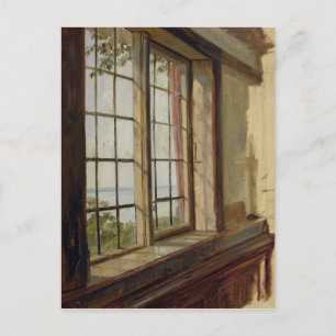 Carte Postale Vue de l'Elbe à travers une fenêtre, 1838