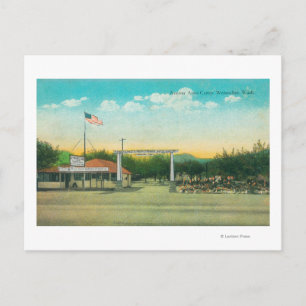 Carte Postale Vue de l'entrée de l'avenue Auto Camp