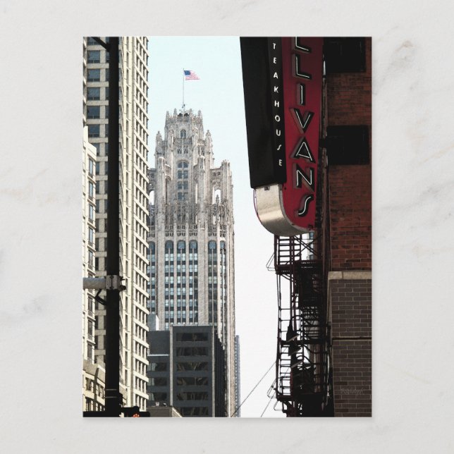 Carte Postale Vue de l'immeuble Wrigley (Devant)