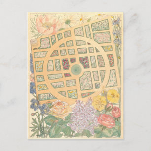 Carte Postale Vue de l'oeil d'oiseau sur l'architecture paysagèr