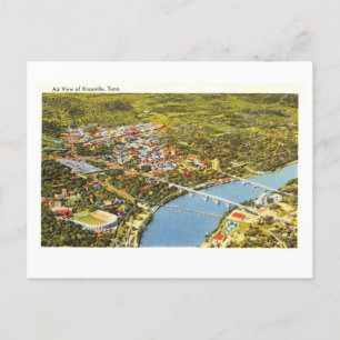 Carte Postale Vue de l'oeil d'oiseaux de Knoxville, Tennessee, V