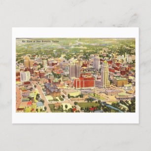 Carte Postale Vue de l'oeil d'oiseaux de San Antonio, Texas, Vin