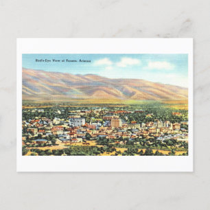 Carte Postale Vue de l'oeil d'oiseaux de Tucson, Arizona, Vintag