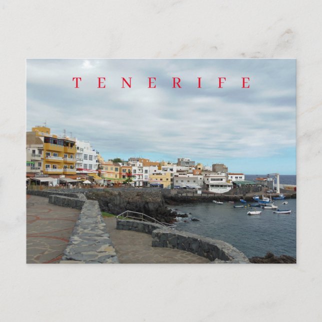 Carte postale vue de Los Abrigos à Tenerife (Devant)
