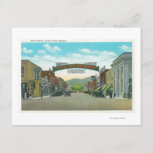 Carte Postale Vue de Main StreetGrants Pass, OU