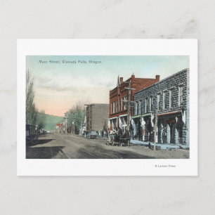 Carte Postale Vue de Main StreetKlamath Falls, OU