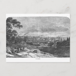 Carte Postale Vue de Manchester, gravée par T.Gustyne