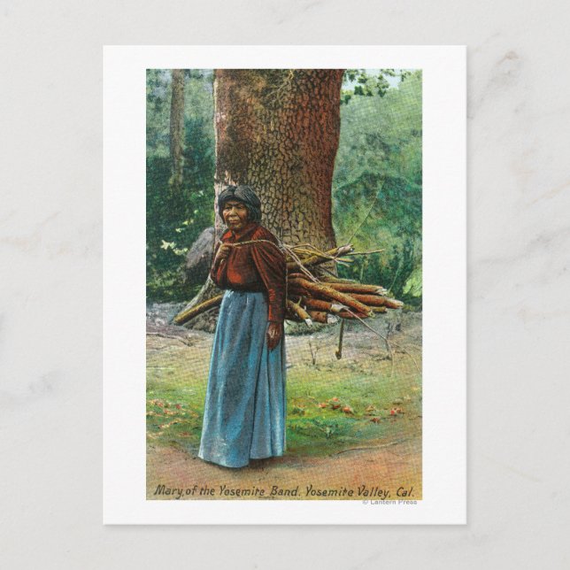 Carte Postale Vue de Marie des indigènes Yosemites portant (Devant)