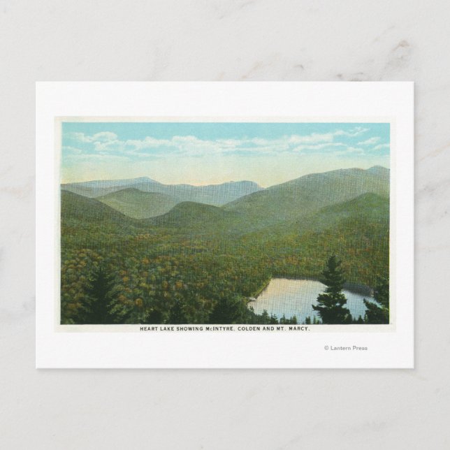 Carte Postale Vue de McIntyre, Colden et Marcy Mts. (Devant)