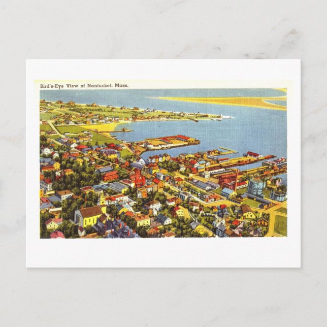 Carte Postale Vue de Nantucket, Massachusetts, (Devant)