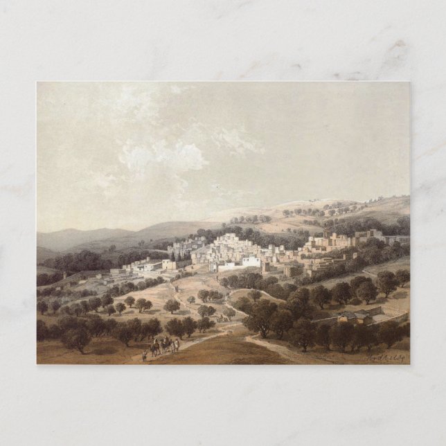 Carte Postale Vue de Nazareth, dans la terre sainte (Devant)