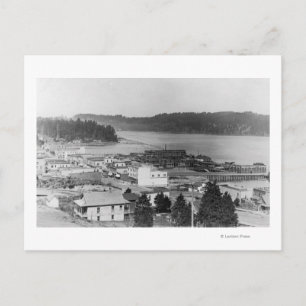 Carte Postale Vue de North Bend, Oregon Photographie