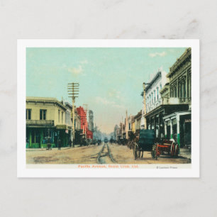 Carte Postale Vue de Pacific AvenueSanta Cruz, CA