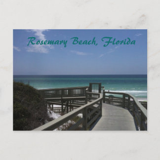 Carte Postale Vue de promenade de plage de Rosemary