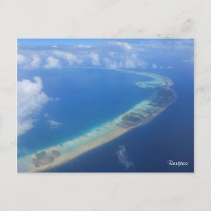 Carte Postale Vue de Rangiroa depuis l'avion