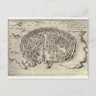 Carte Postale Vue de Rhodes, de 'Théâtre des Villes Principales