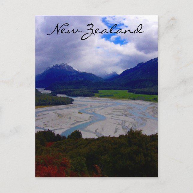 Carte Postale vue de rivière nz (Devant)