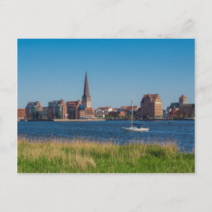 Carte Postale Vue de Rostock en Allemagne
