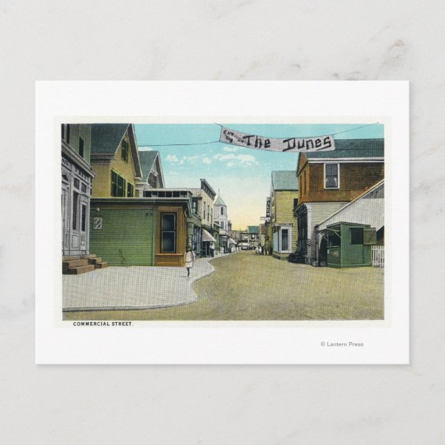 Carte Postale Vue de rue commerciale (Devant)