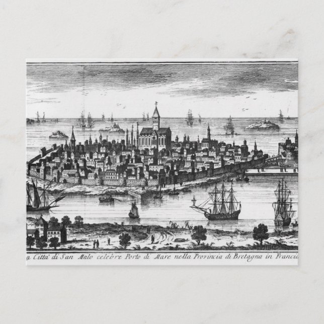 Carte Postale Vue de Saint-Malo (Devant)