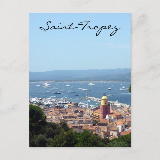 Carte Postale vue de saint-tropez (Devant)