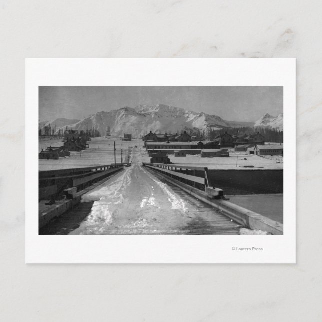 Carte Postale Vue de Seward, Alaska de la photographie du pont (Devant)