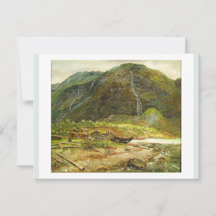 Carte Postale Vue de Skjolden à Lyster, Norvège 1843 JCC Dahl