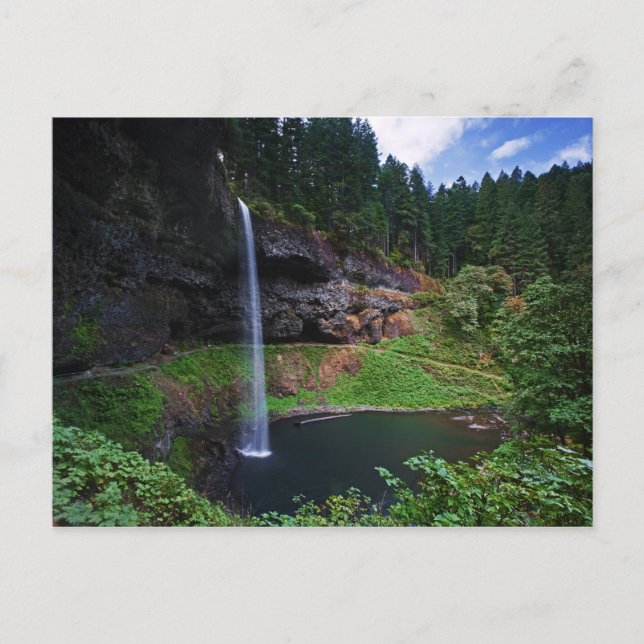 Carte Postale Vue de South Falls dans Silver Falls State Park (Devant)