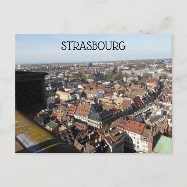 Carte Postale Vue de Strasbourg France depuis la cathédrale (Devant)