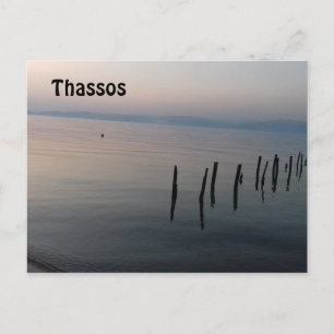 Carte Postale Vue de Thassos depuis Skala Rachoni
