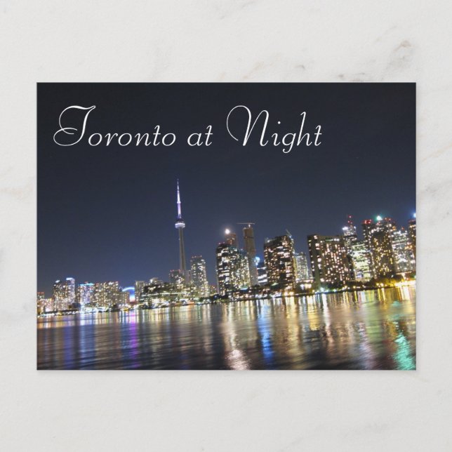 Carte Postale Vue de Toronto à la nuit (Devant)