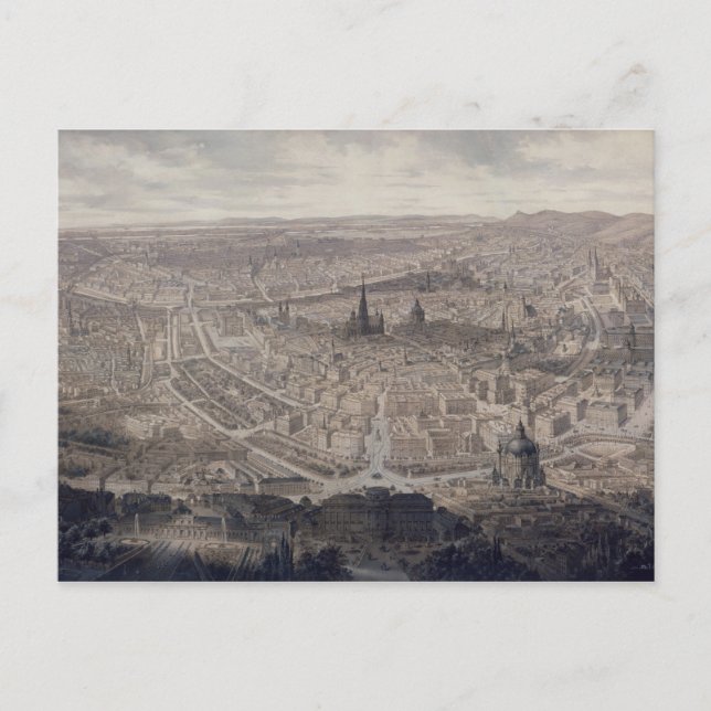 Carte Postale Vue de Vienne, vers 1860 (Devant)