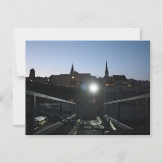 Carte Postale Vue de Wasserburg Altstadt avec navire à Dusk