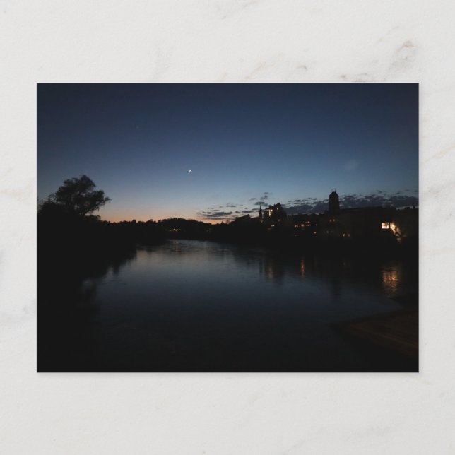 Carte Postale Vue de Wasserburg am Inn depuis la Rote Innbruecke (Devant)