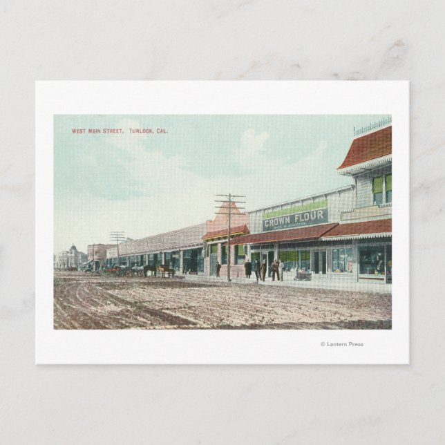 Carte Postale Vue de West Main StreetTurlock, CA (Devant)
