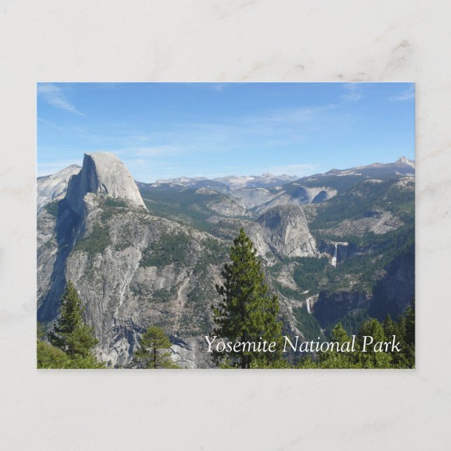 Carte Postale Vue de Yosemite de Glacier Point, CA (Devant)