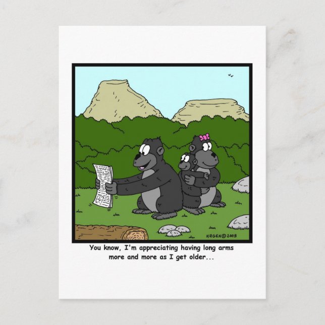 Carte Postale Vue d'échec : Carton de Gorilla (Devant)