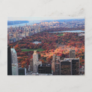 Carte Postale Vue d'en haut : Automne à Central Park 01